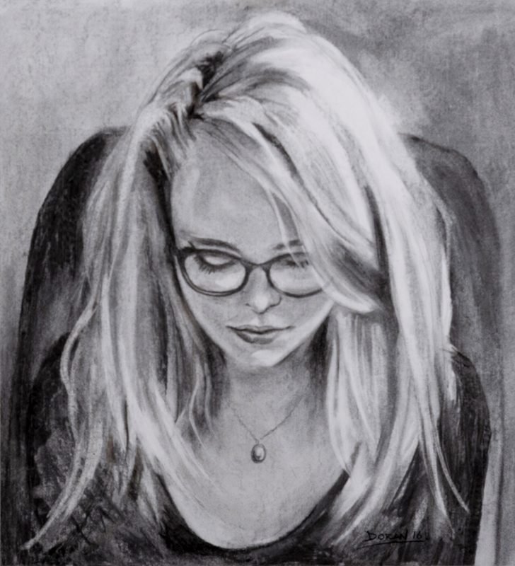 Young lady in spectacles